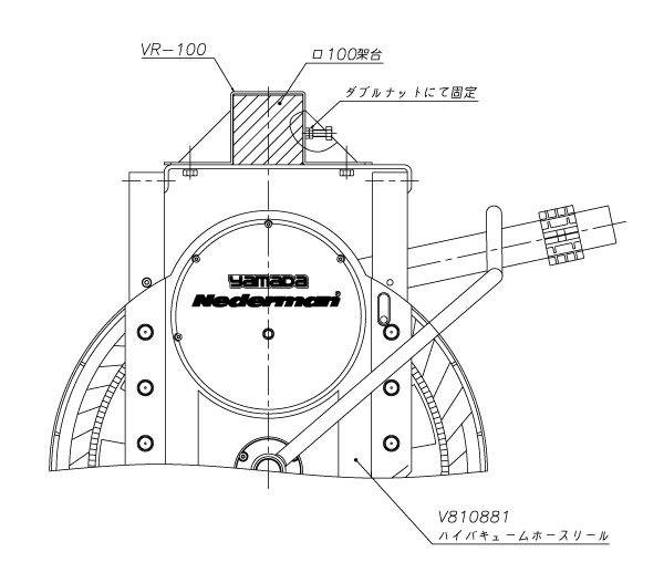 バキュームホースリール HVR38-10｜ヤマダコーポレーション